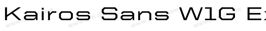 Kairos Sans W1G Ext字体转换